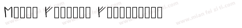 Elder Futhark Font字体转换
